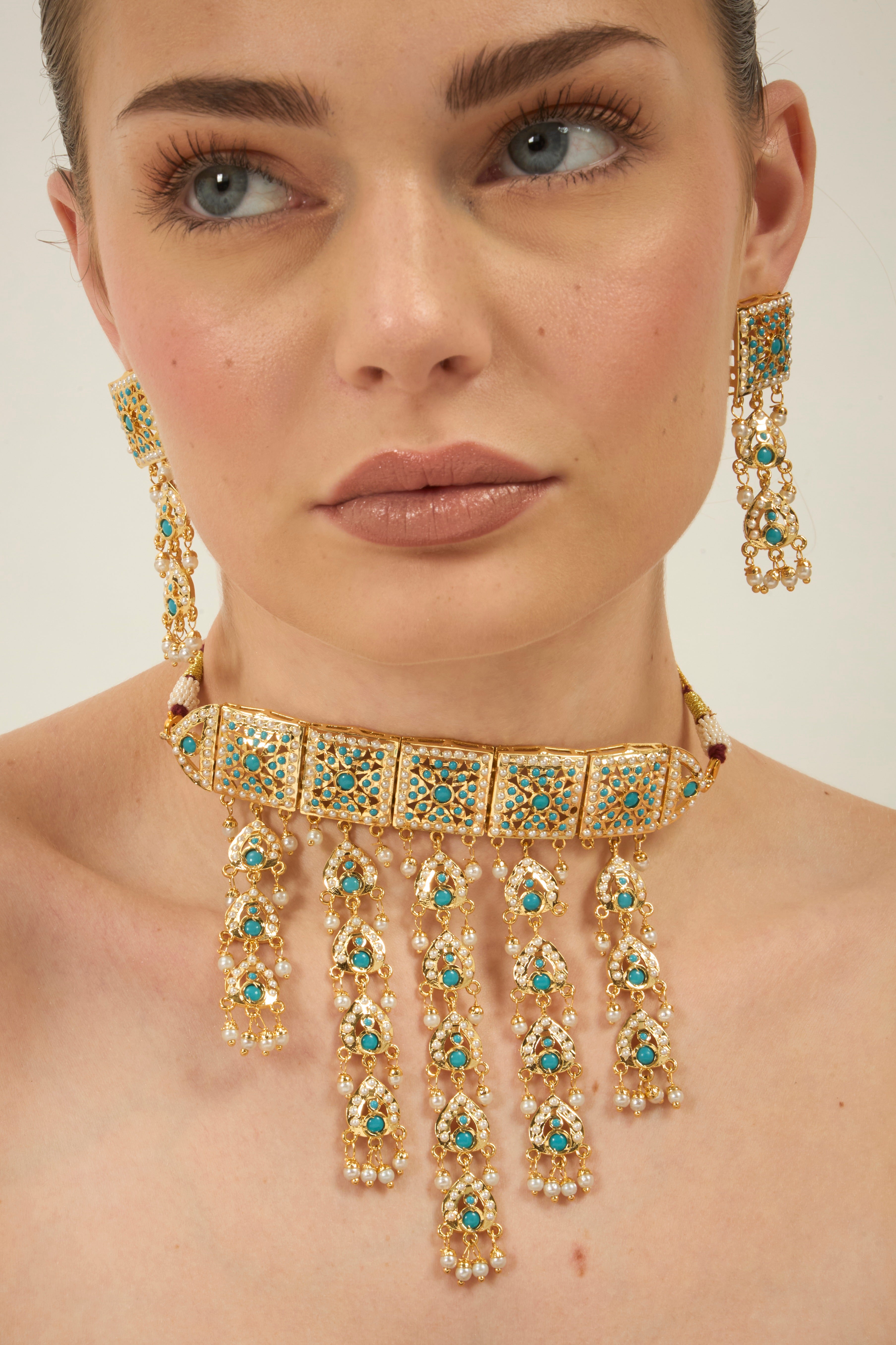 Firozé Noor Choker Set