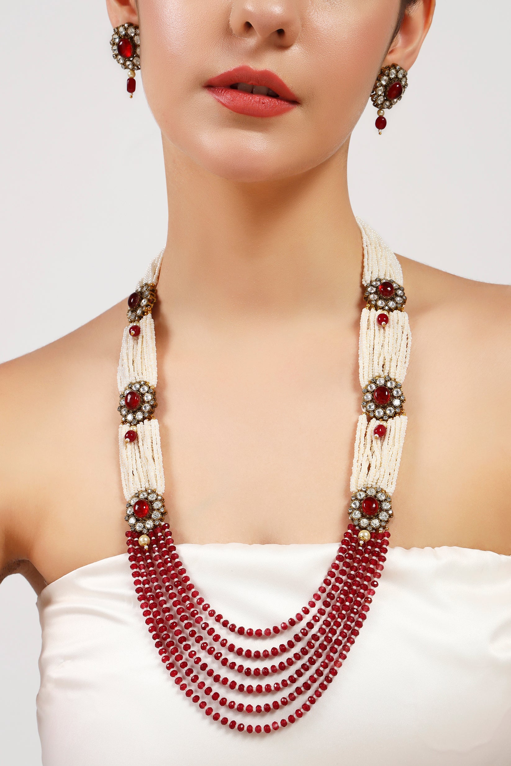 Ishq moissanite Kundan combo set