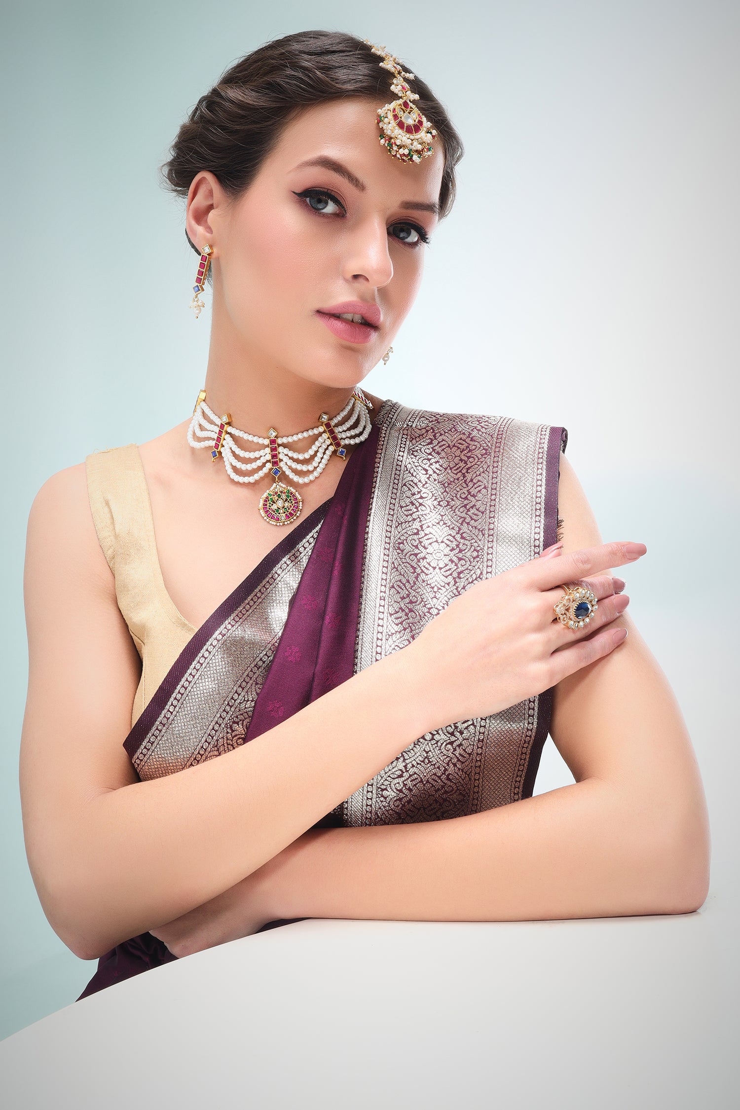 Zebi Kundan set