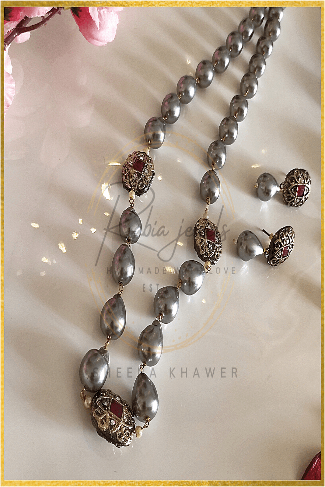 Perla Long Statement Necklace