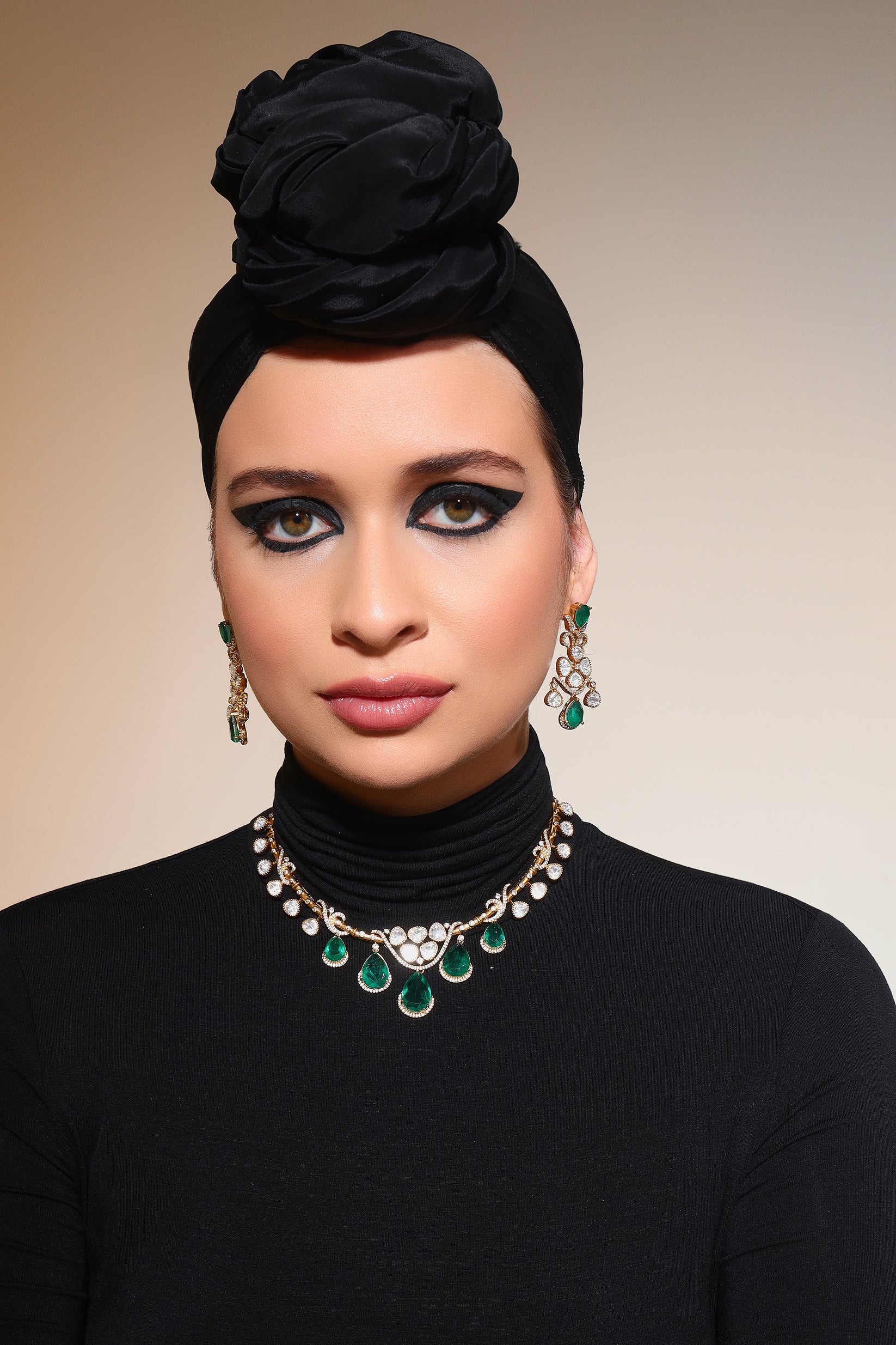 Aazlyn moissanite Kundan set