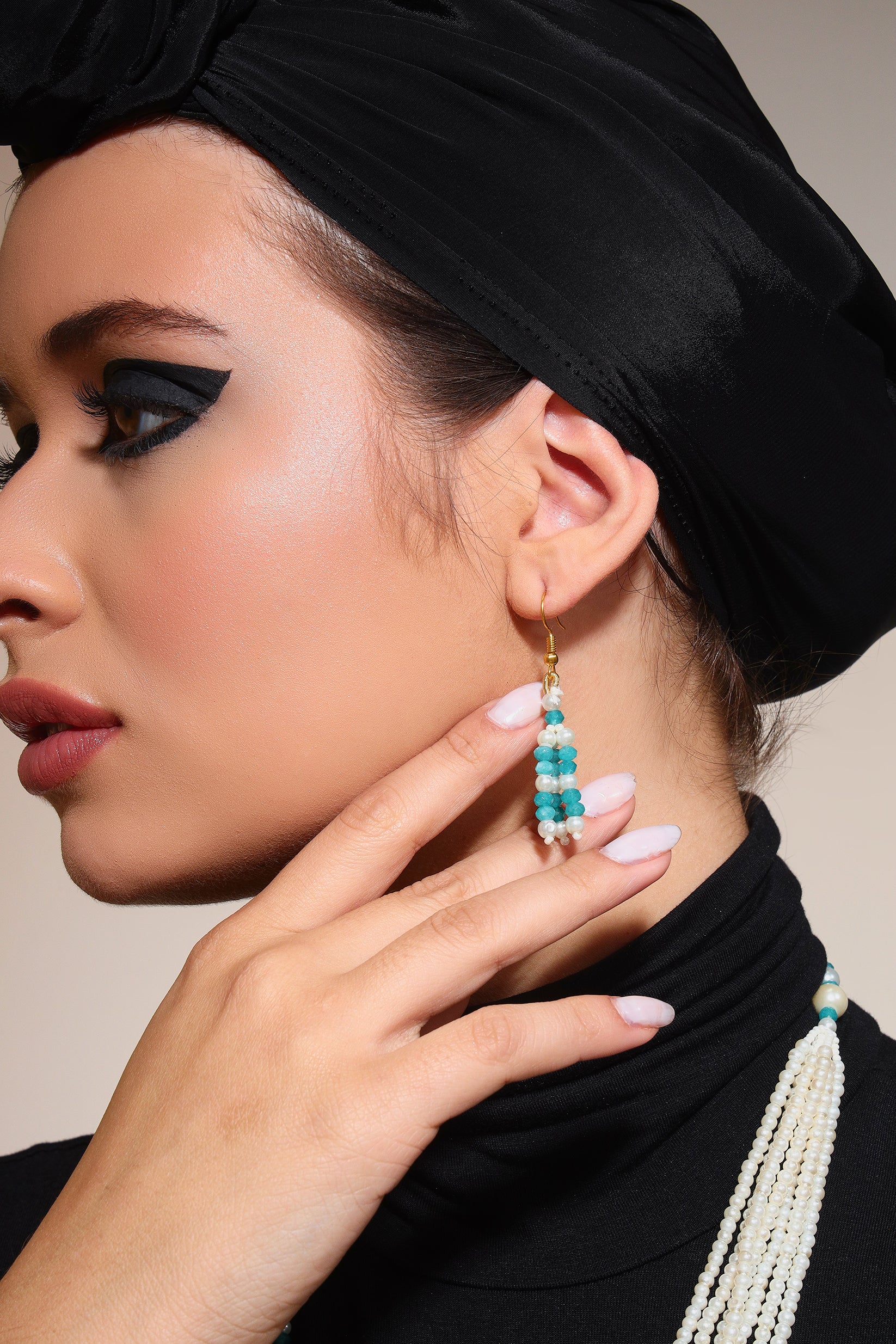 Firozé necklace set with bracelet (single)