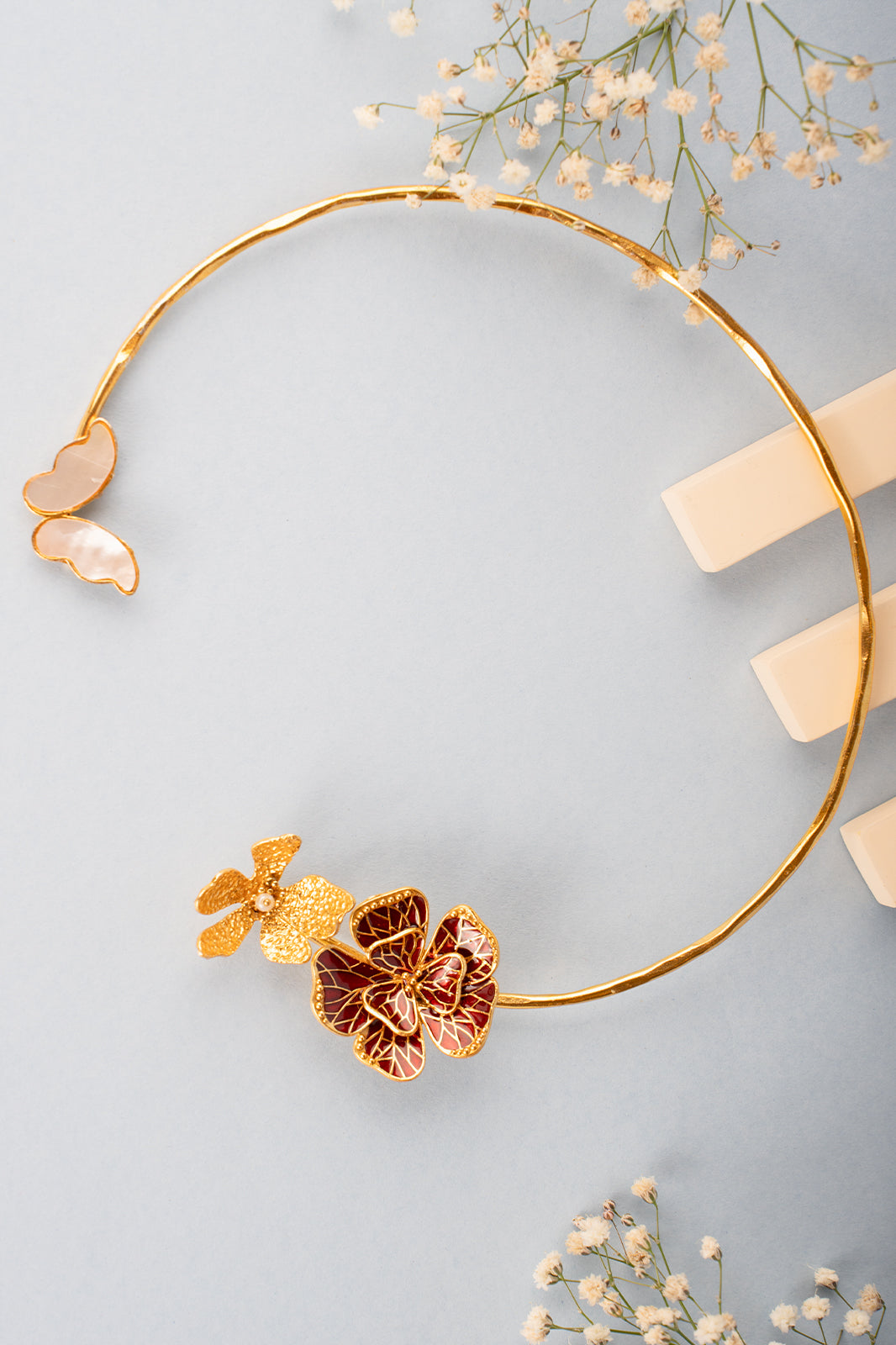 Butterfly Whispers hasli/collar necklace