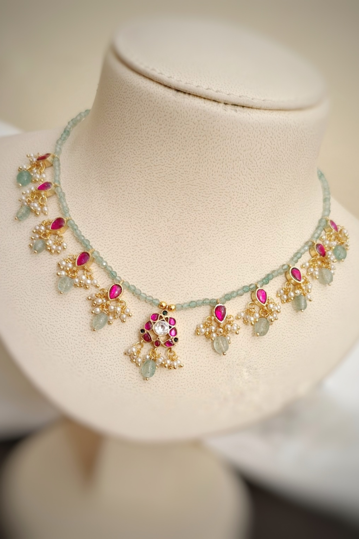 Nazakat Ankita Statement Necklace set