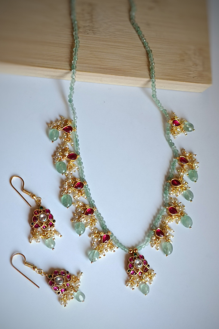 Nazakat Ankita Statement Necklace set