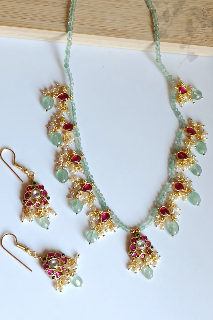 Nazakat Ankita Statement Necklace set
