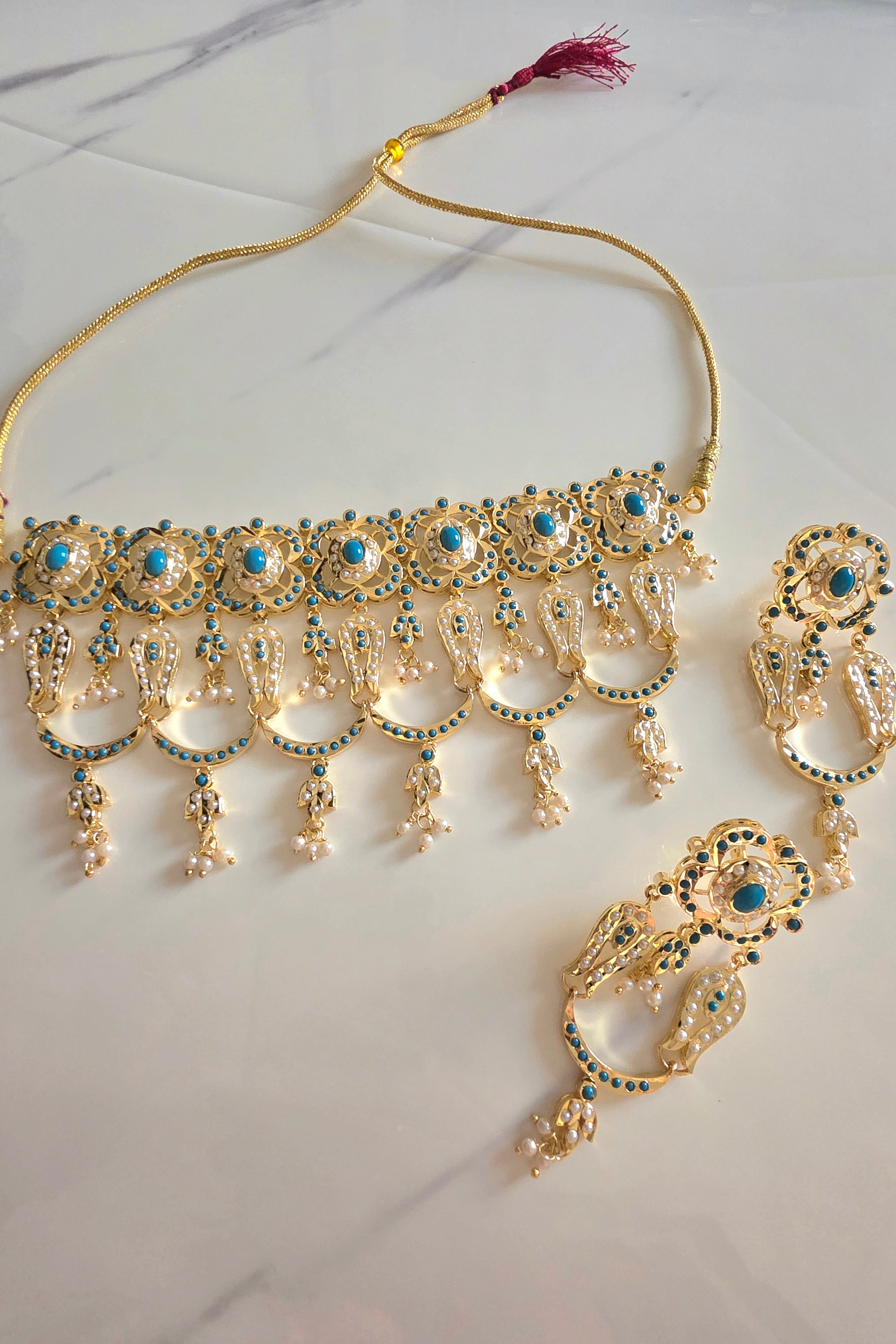 Firozé choker set