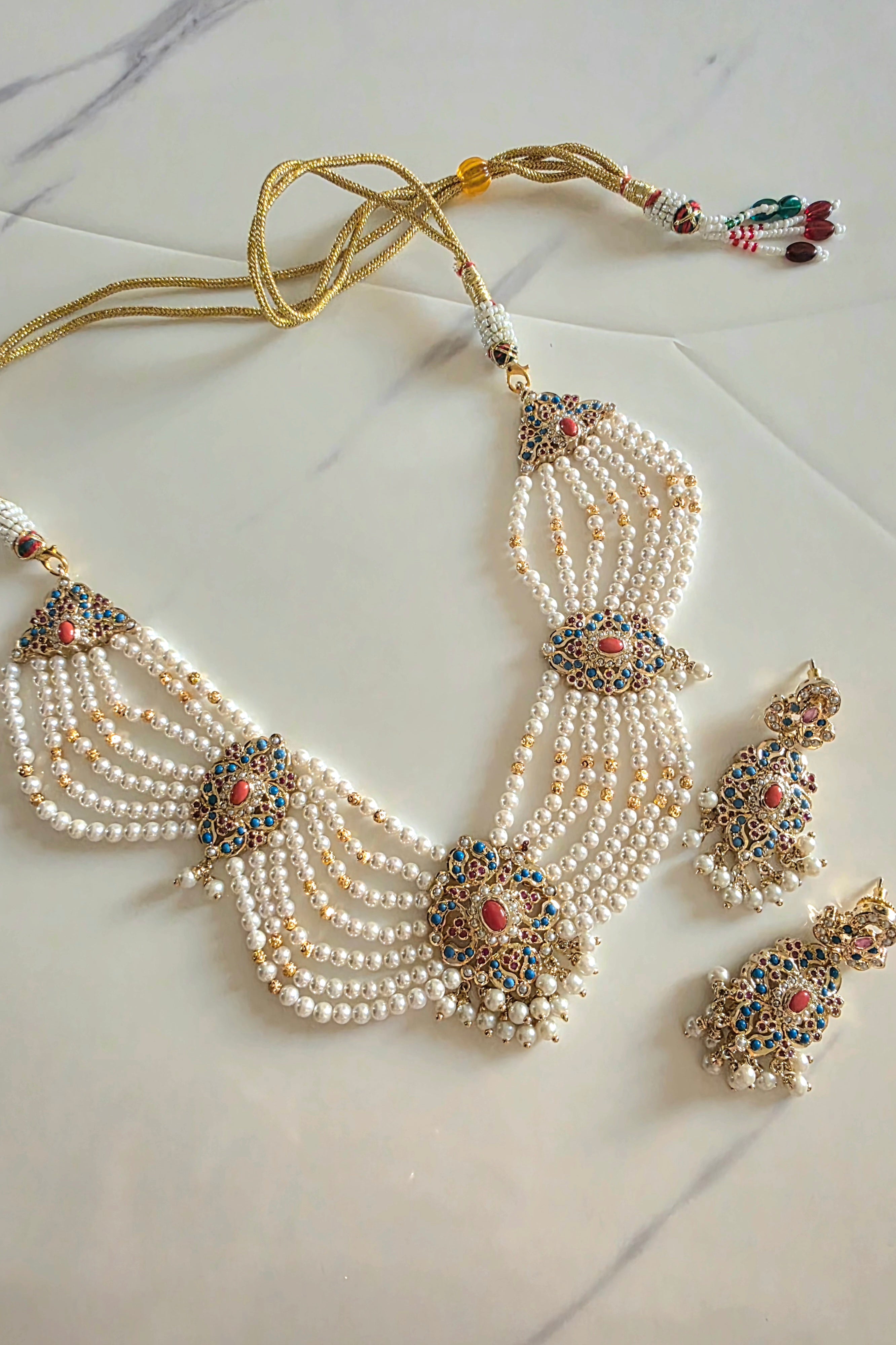 Noorain coral combo set