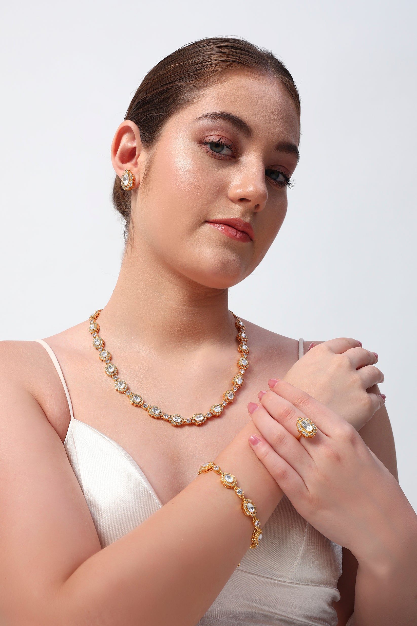 Ash moissanite combo set