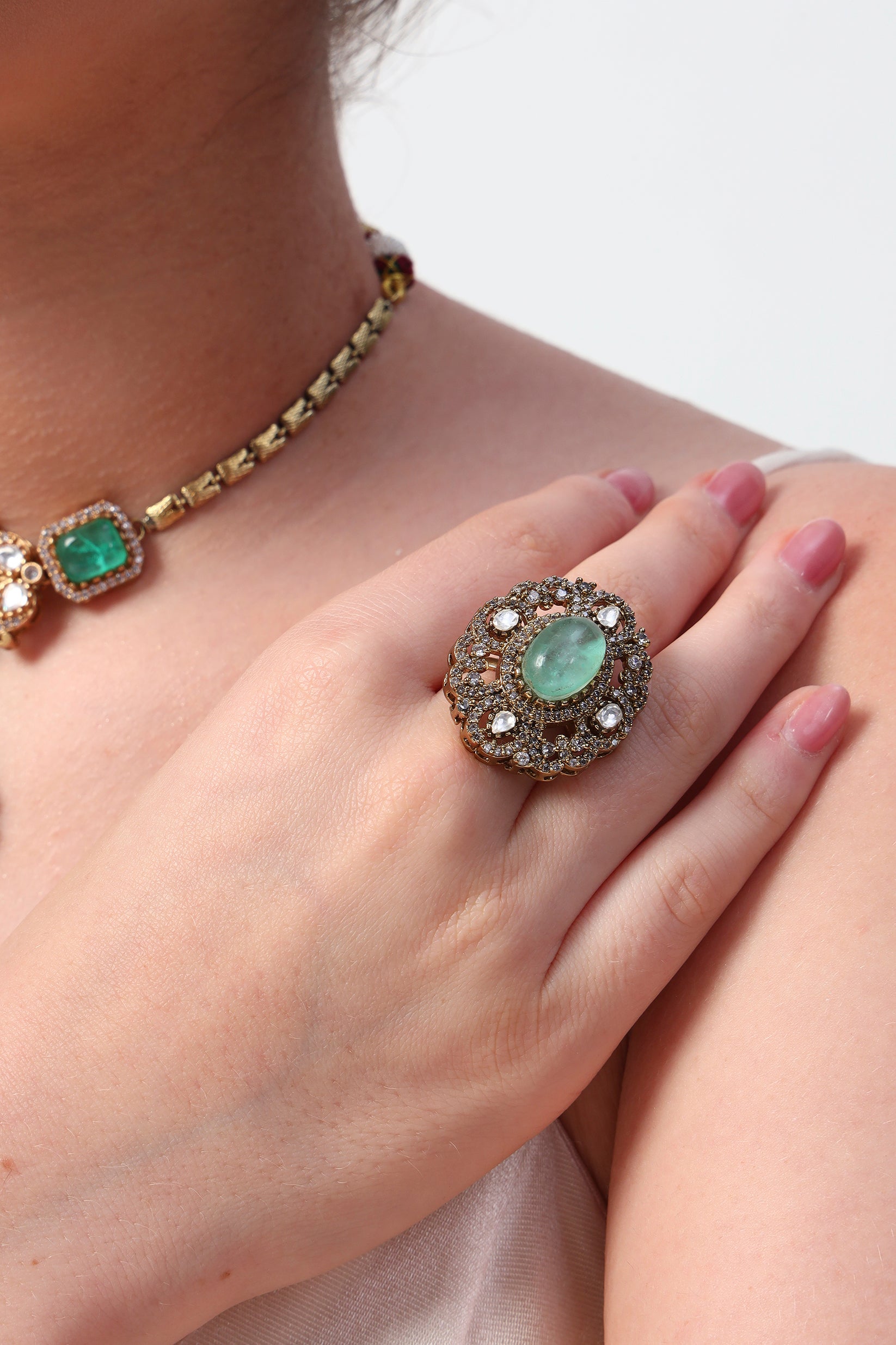 Dua Victorian statement ring