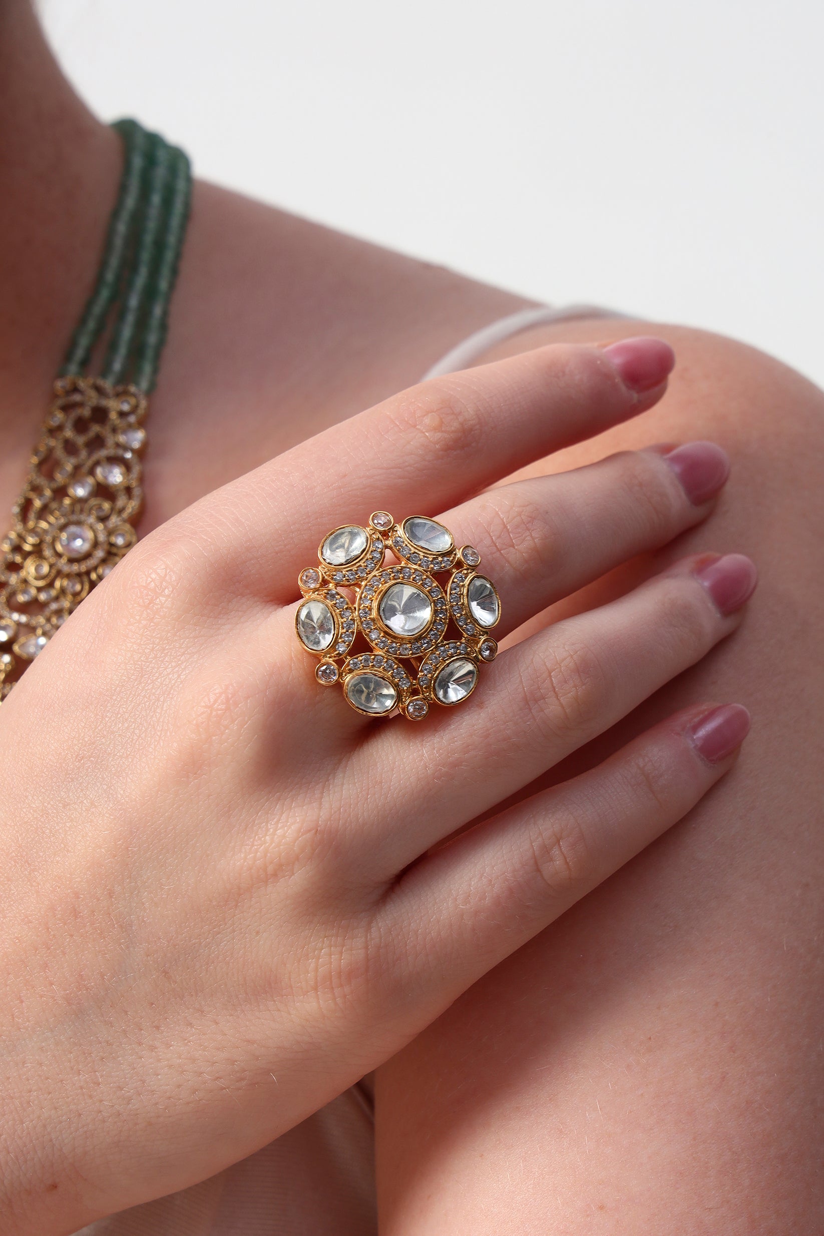 Naila moissanite ring