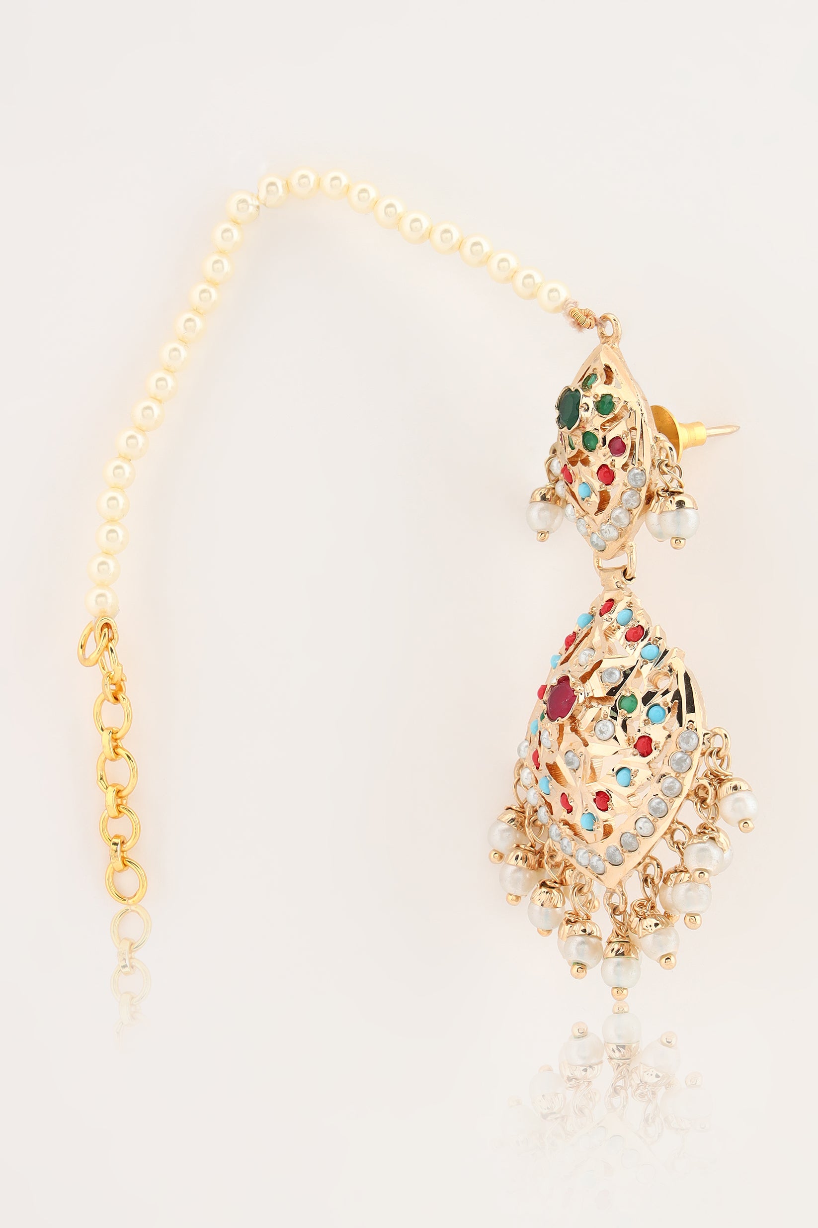Maheen Jadau necklace set,Head and hand accessories not included.