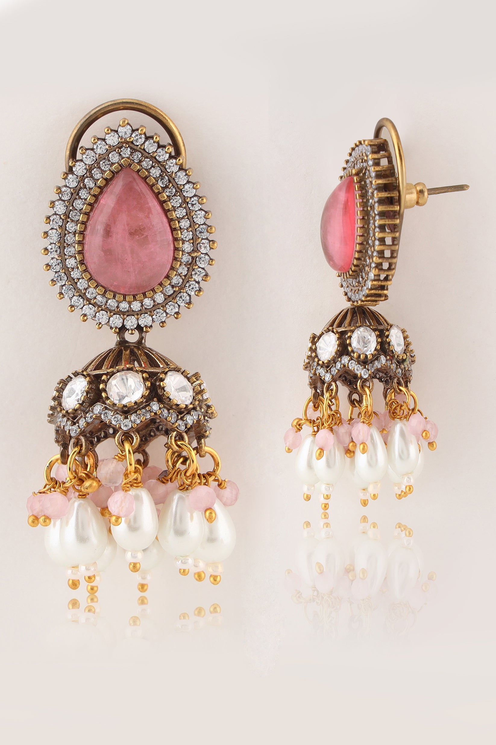 Preet doublet stones jhumka