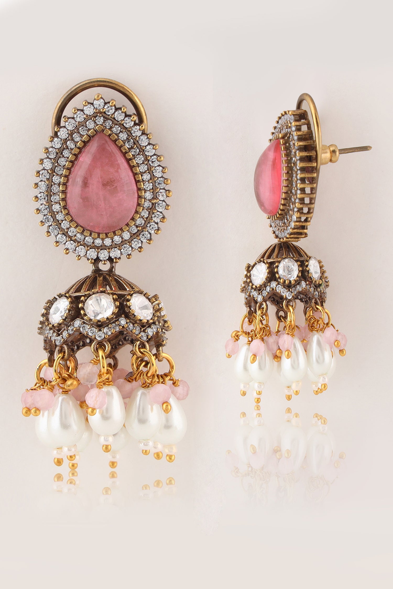 Preet doublet stones jhumka