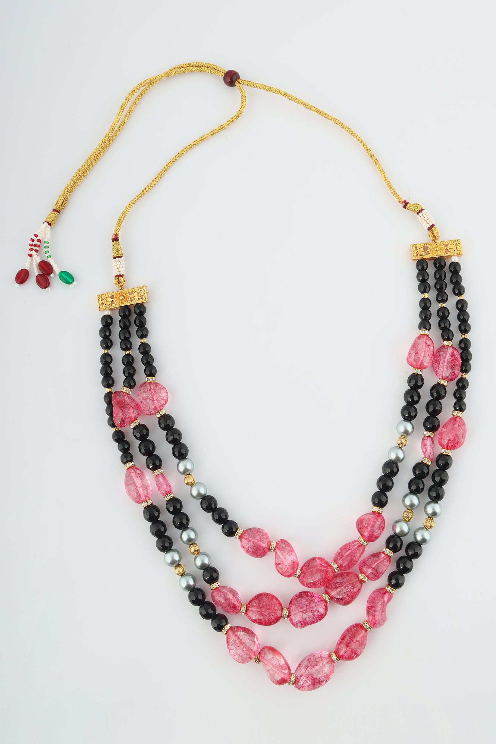 Aqsa Strawberry quartz combo set