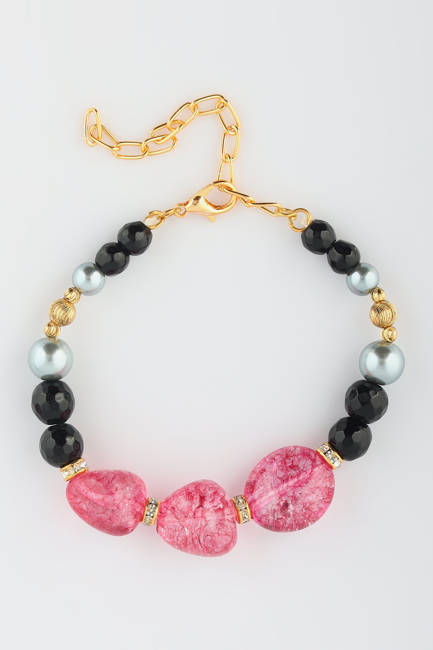 Aqsa Strawberry quartz combo set
