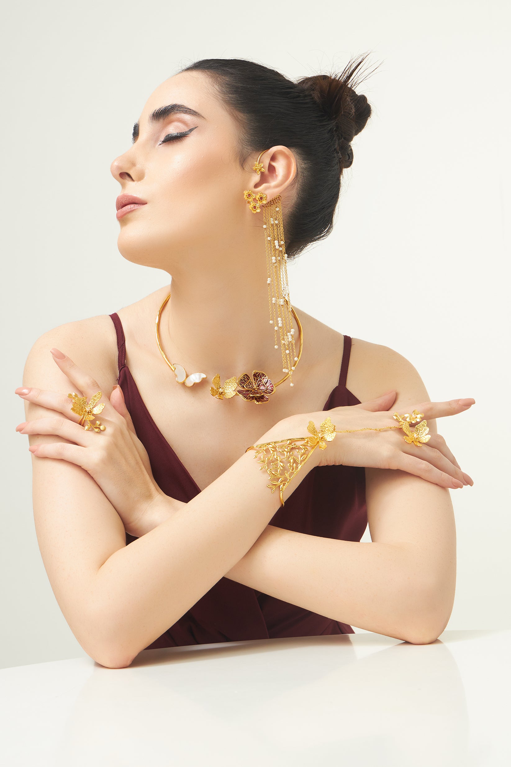 Butterfly Whispers hasli/collar necklace