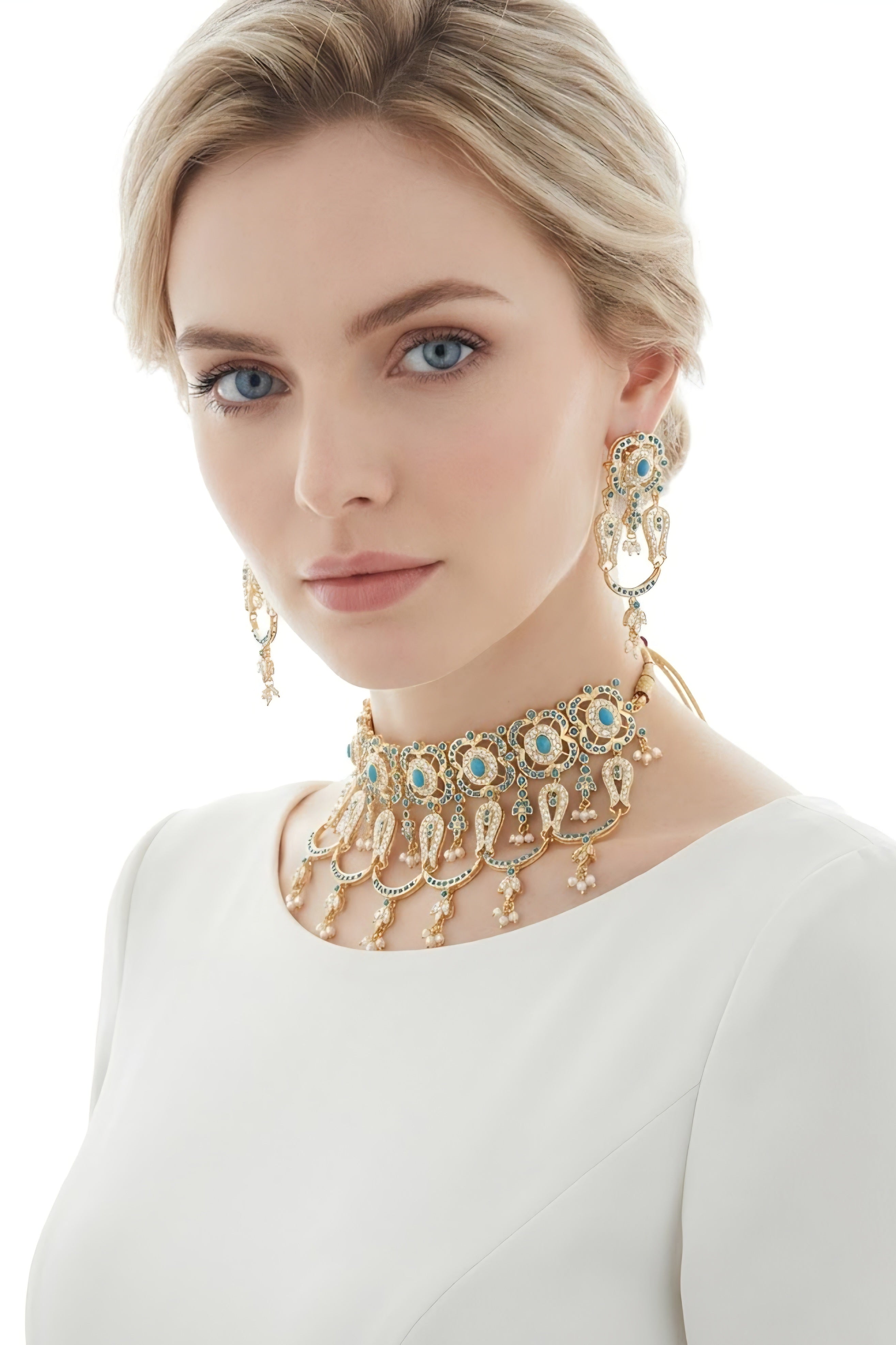 Firozé choker set