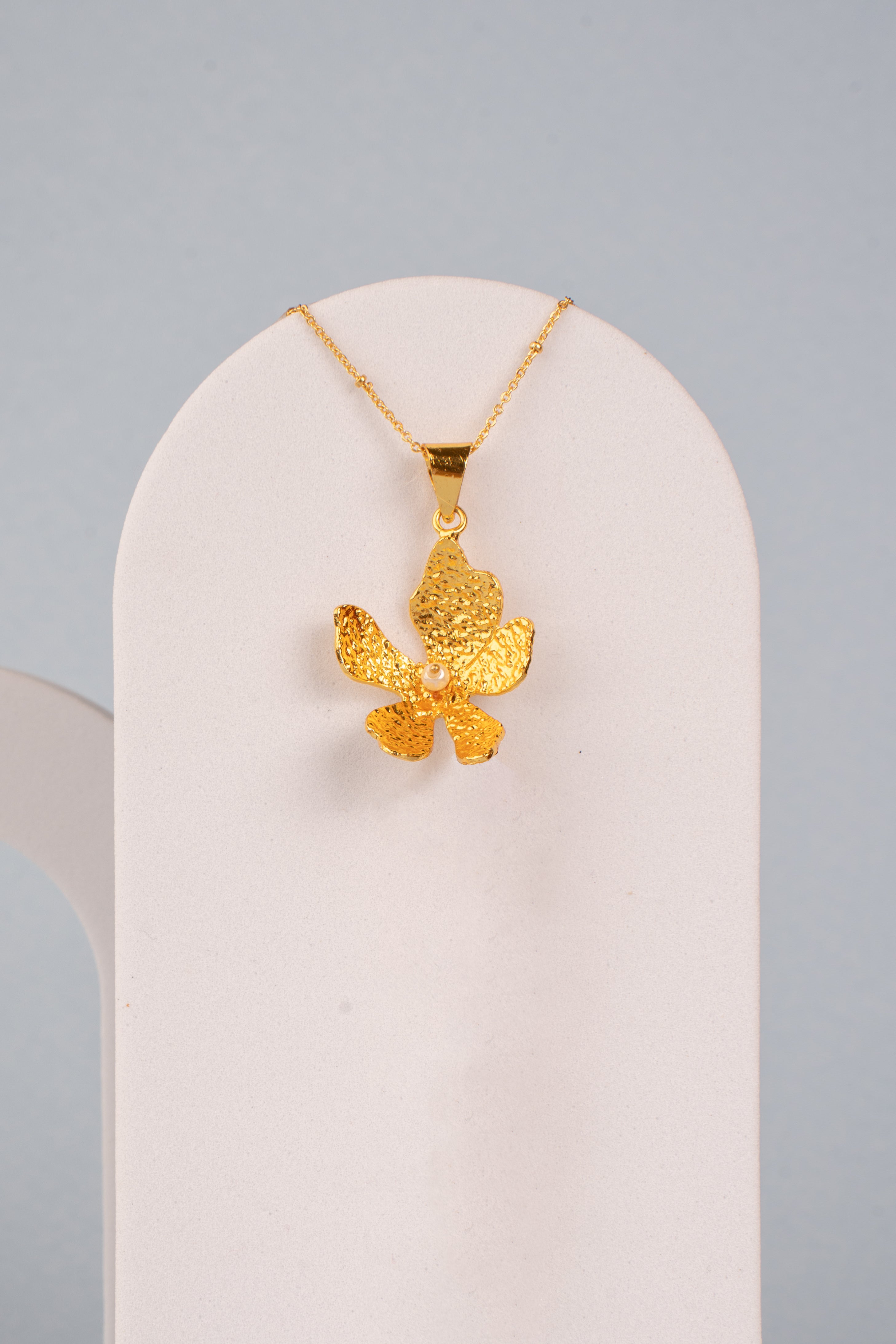 Strength in Petals long set with earrings and matching ring