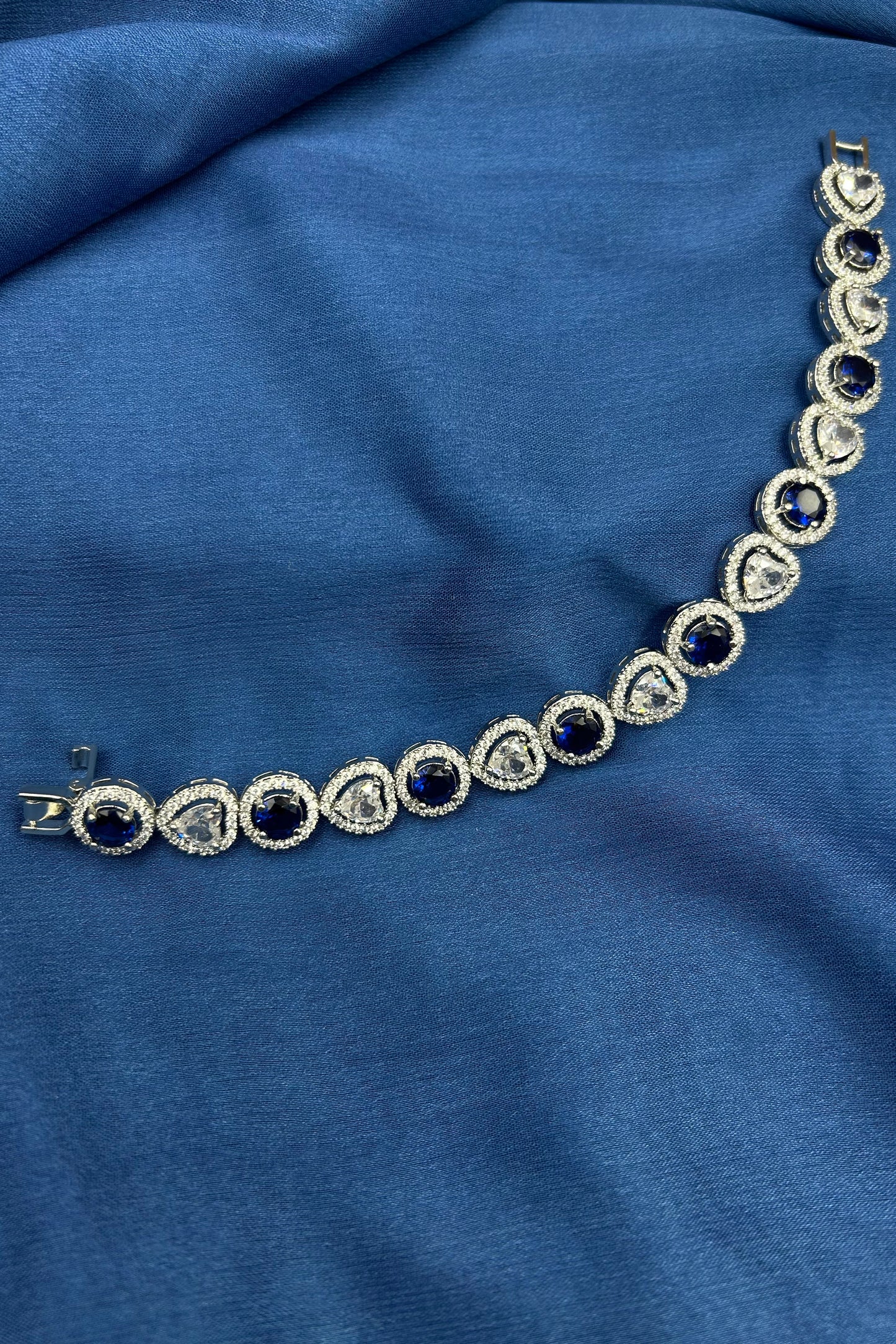 Rosemary Saphire Diamond Bracelet