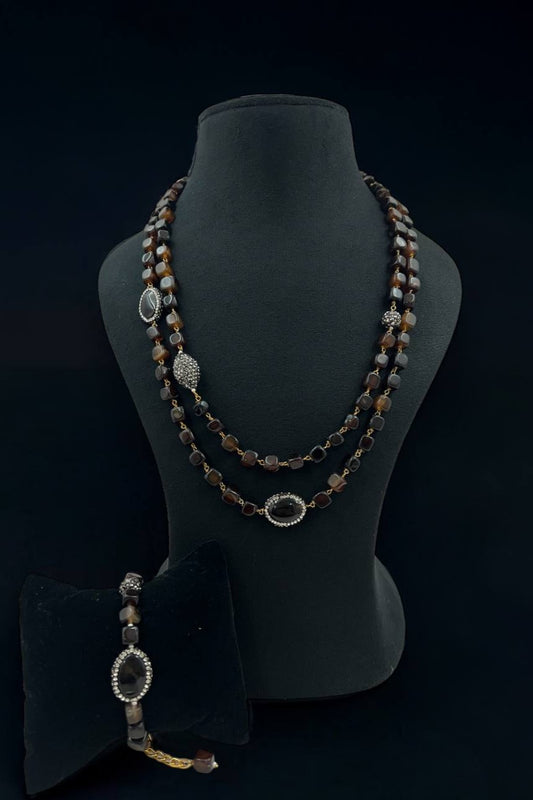 Kristeen combo bracelet necklace set
