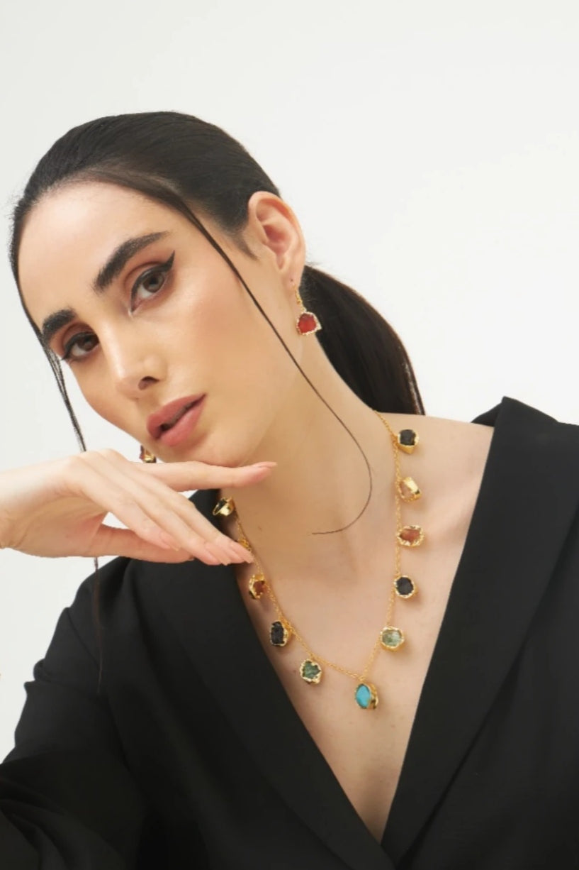 With bracelet celebrate your quirks long light weight chain set Rhythm