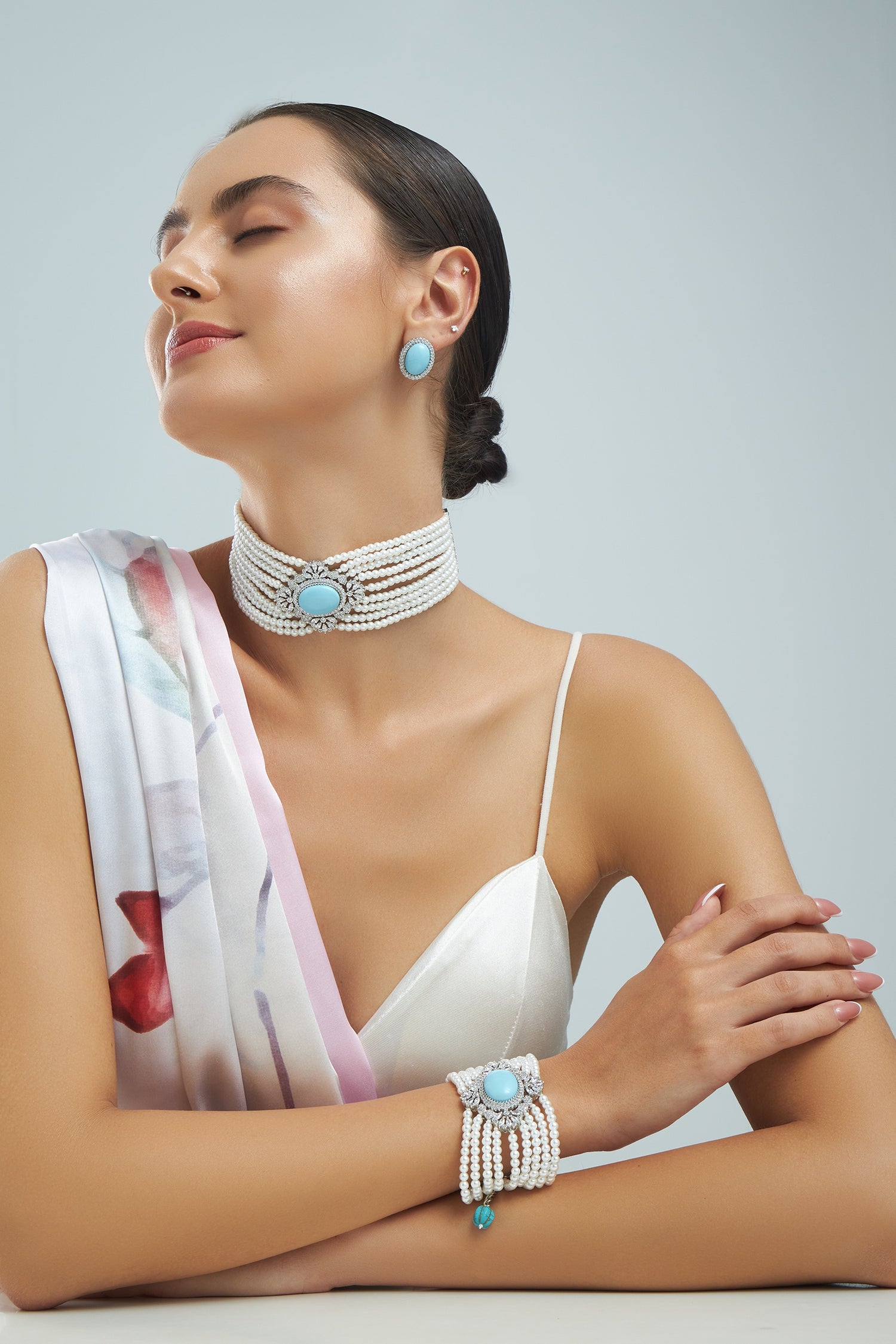 Victoria turquoise doublet stone bracelet