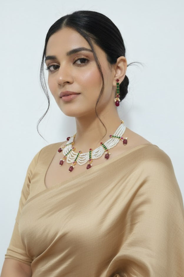 Nazish jadau kundan set