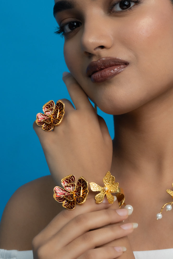 Fierce Flora statement ring