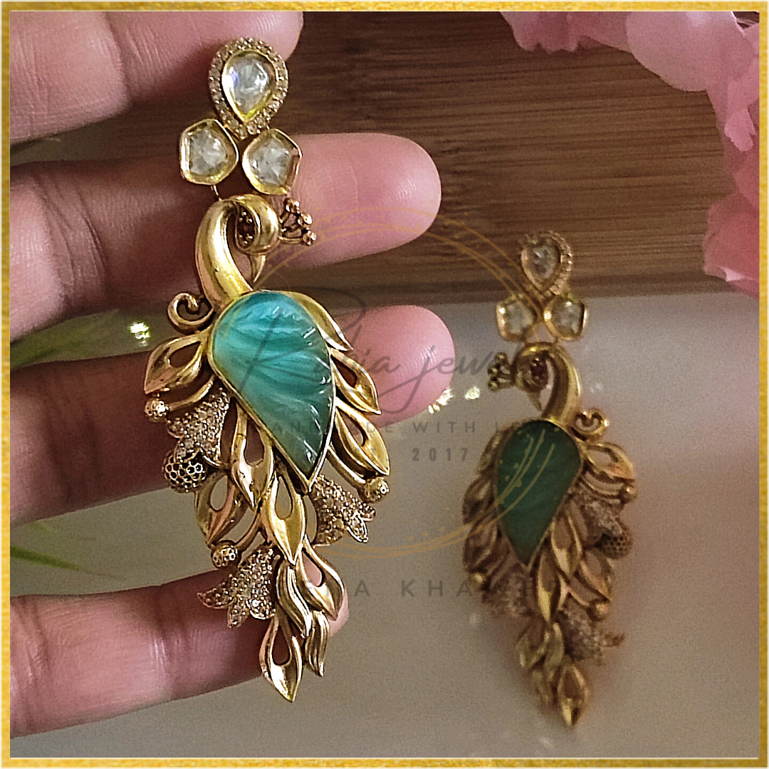 Statement Peacock Earring