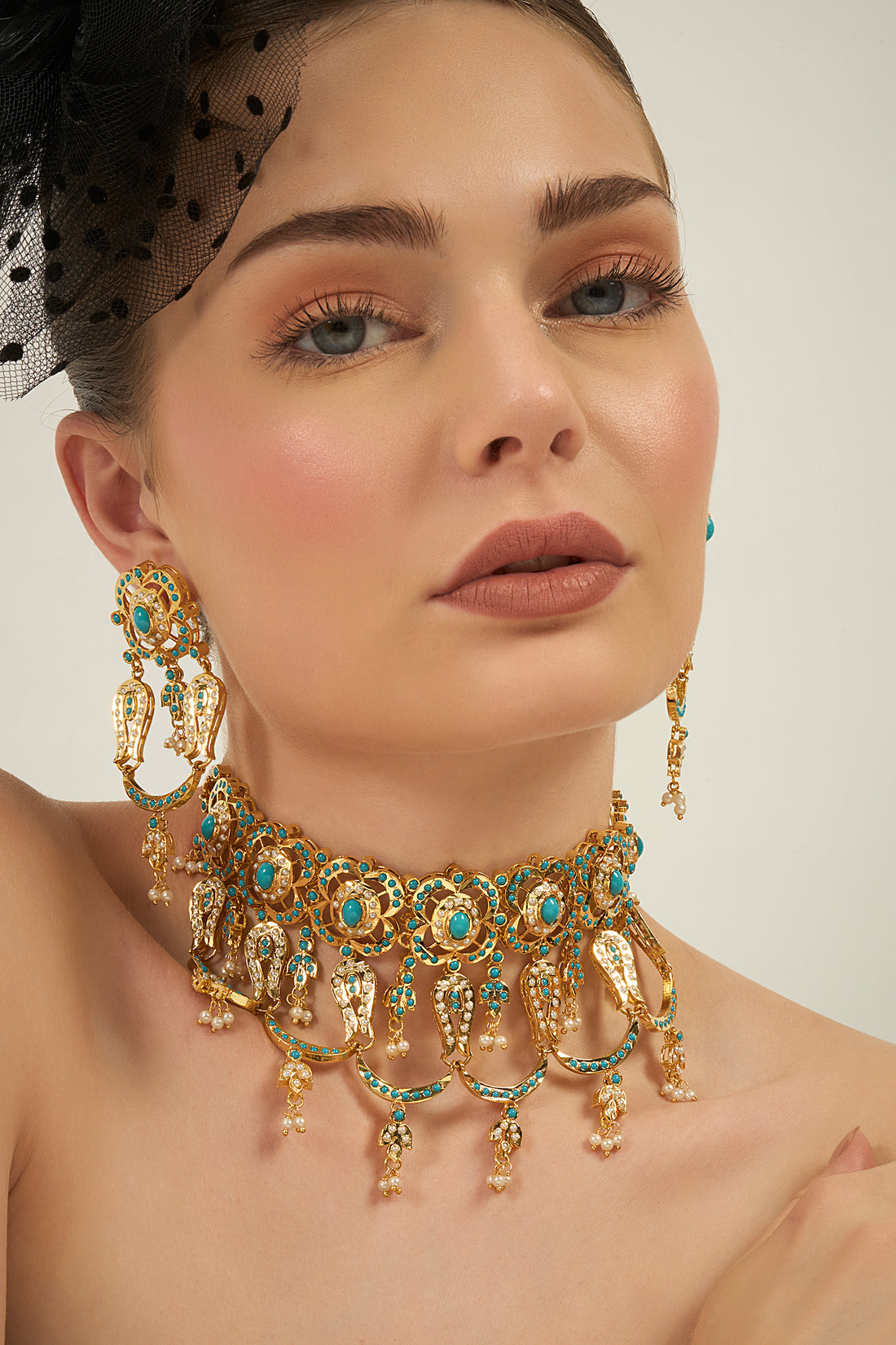 Firozé choker set