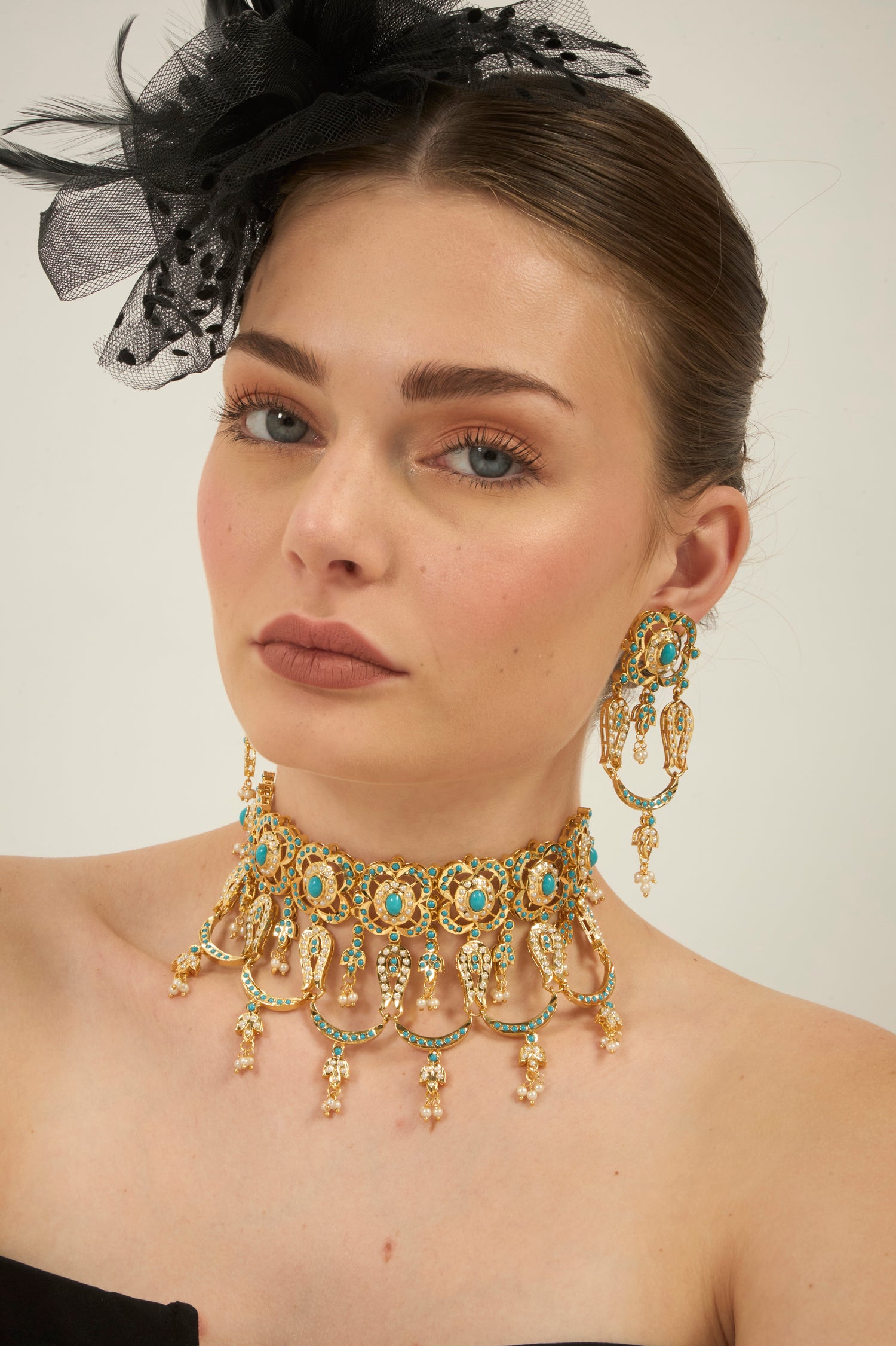 Firozé choker set