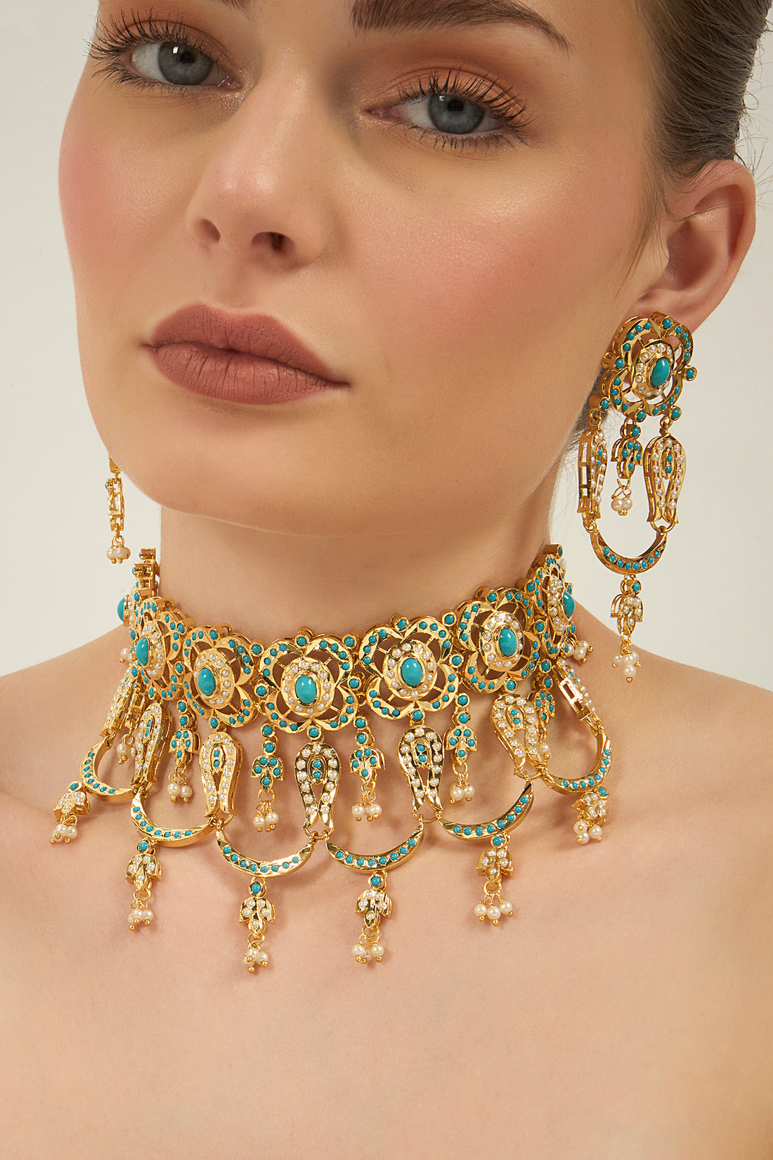Firozé choker set