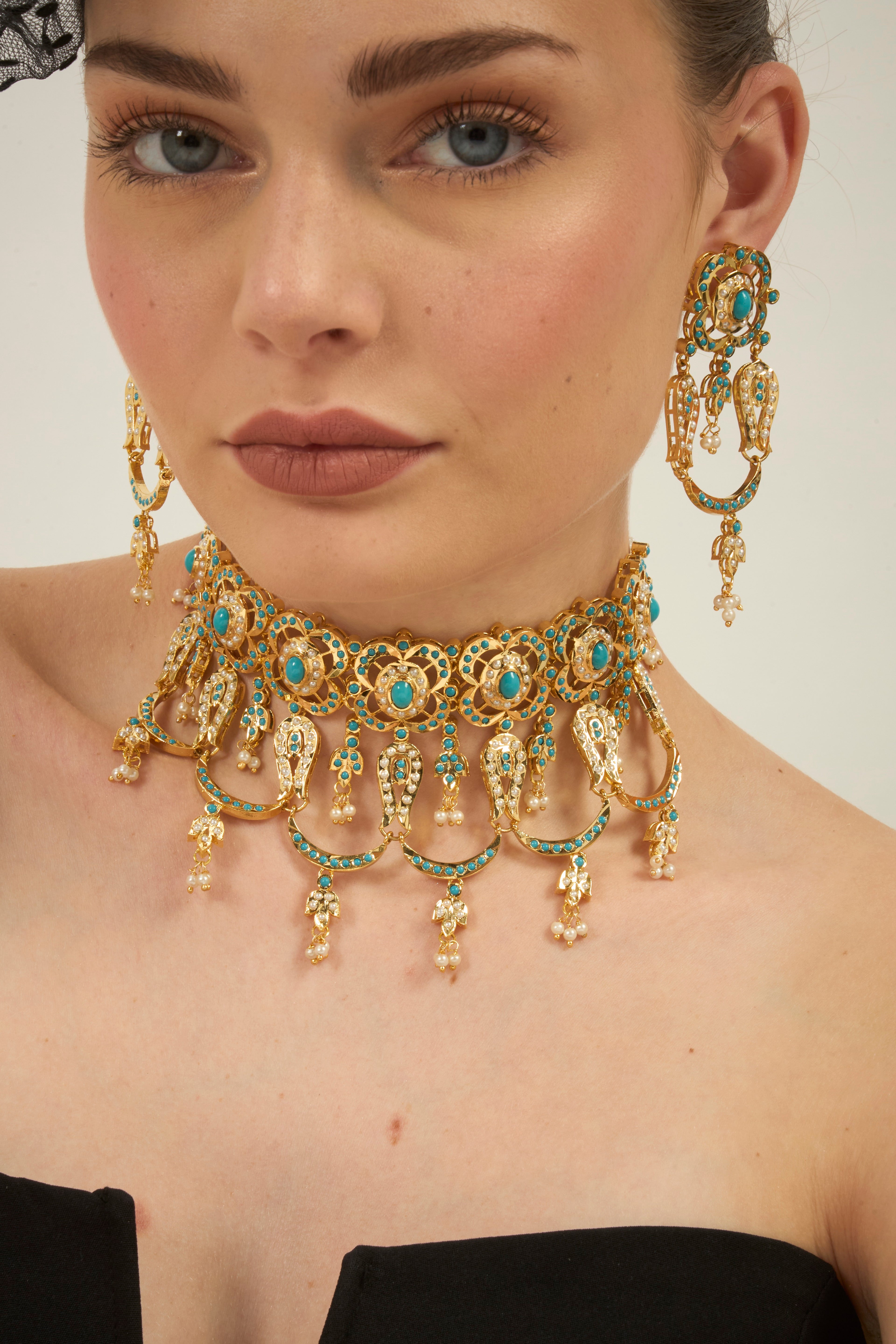 Firozé choker set