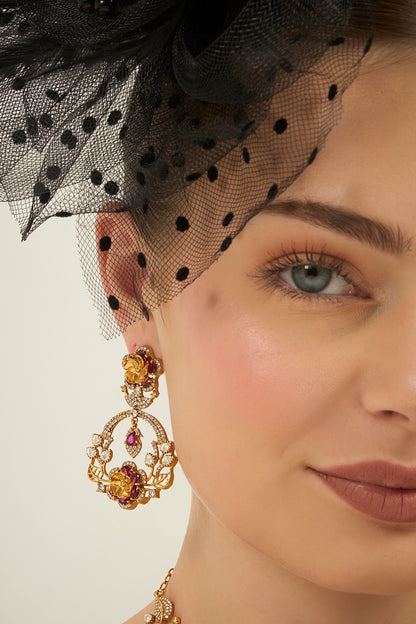 Rosara floral moissanite set,Pre order Delivery within 15 days