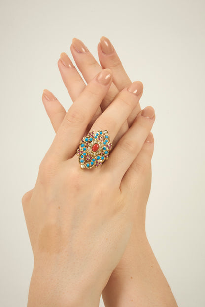 Noorain coral combo set