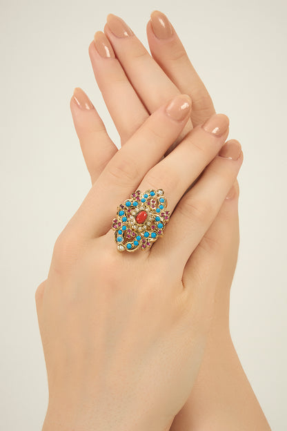 Noorain coral combo set