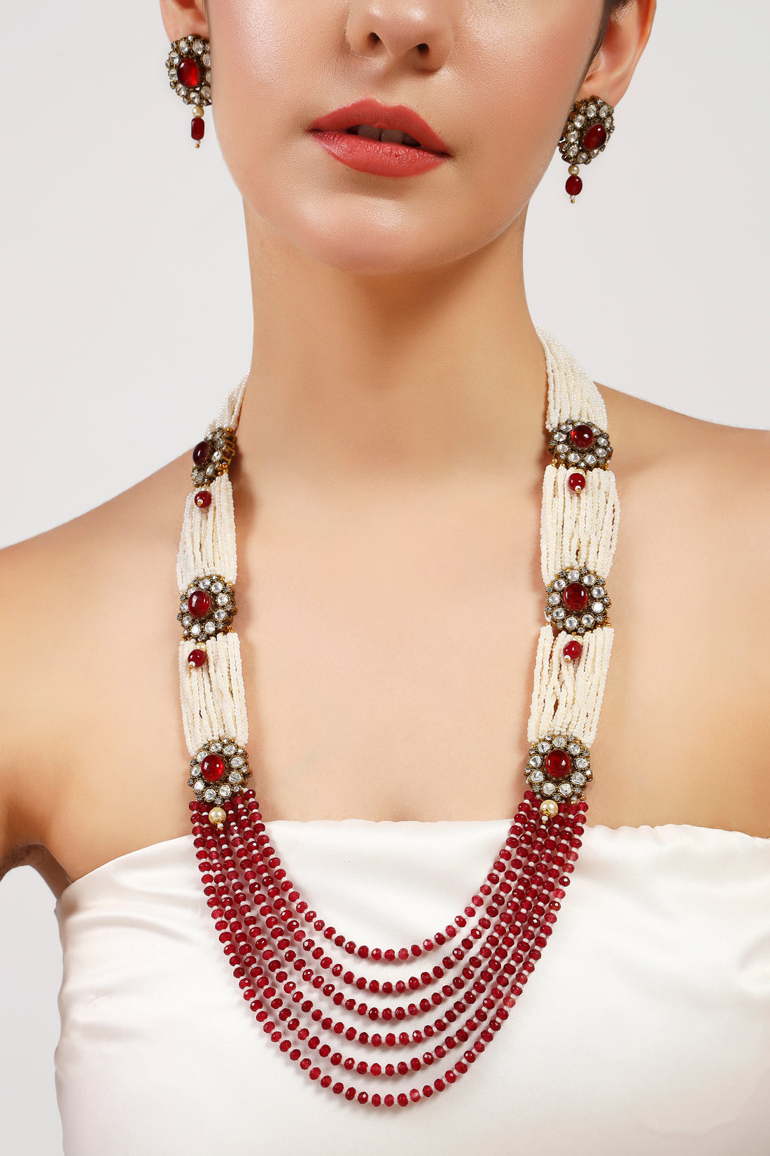 Ishq moissanite Kundan combo set