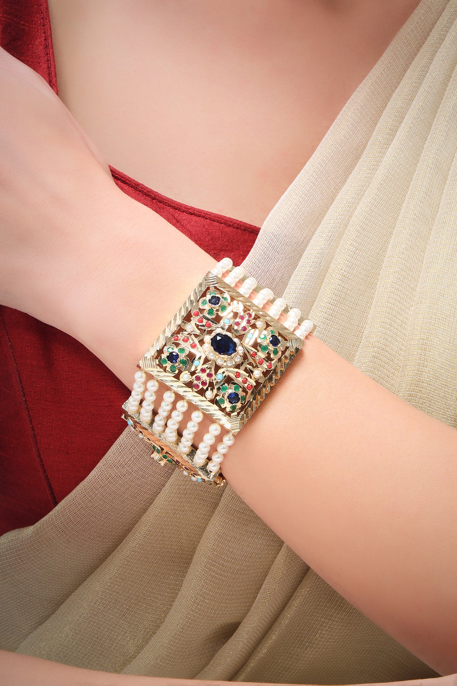 Maheen Jadau bracelet