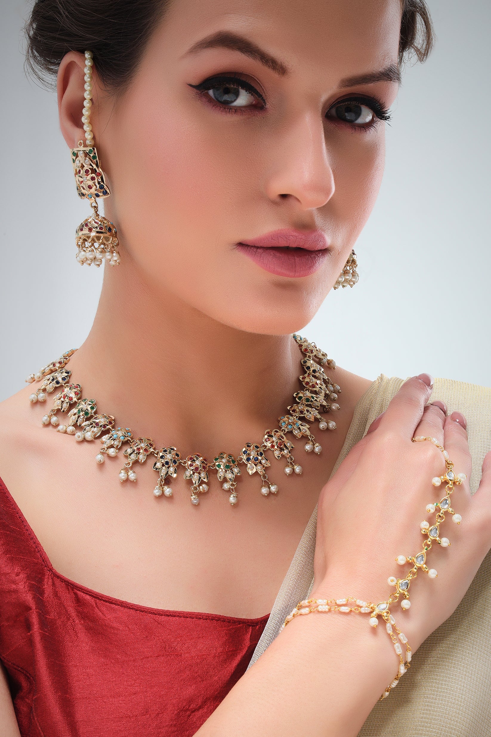 Maheen Jadau necklace set