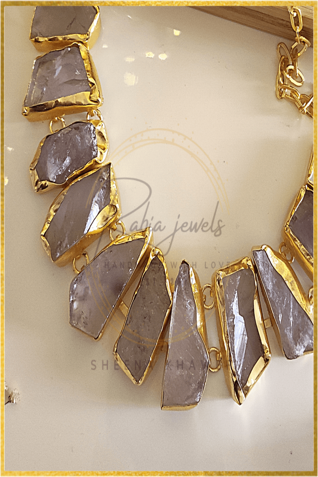 Arma Natural Amethyst Statement Necklace