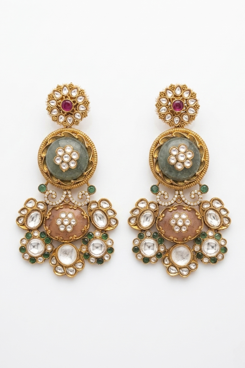 Dilkash statement earrings