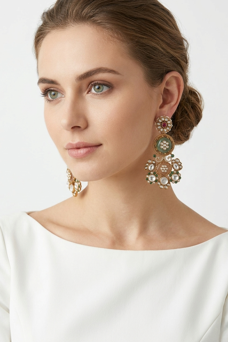 Dilkash statement earrings