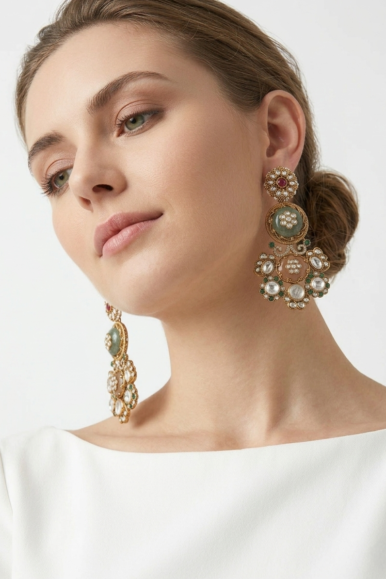 Dilkash statement earrings
