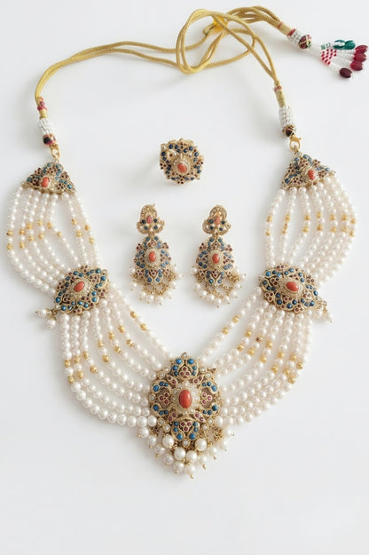 Noorain coral combo set