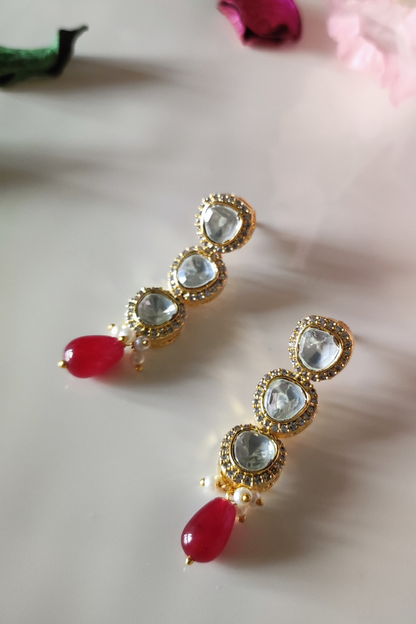 Redefine the World Sterling Silver Polki Kundan Earrings