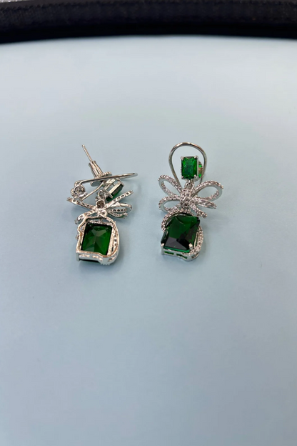 Elevate Dreams Emerald Statement Earrings