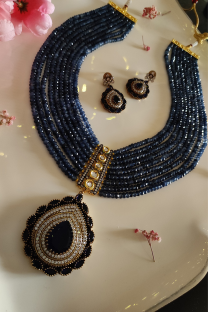 Amrapali Inspired Long Statement Necklace Set