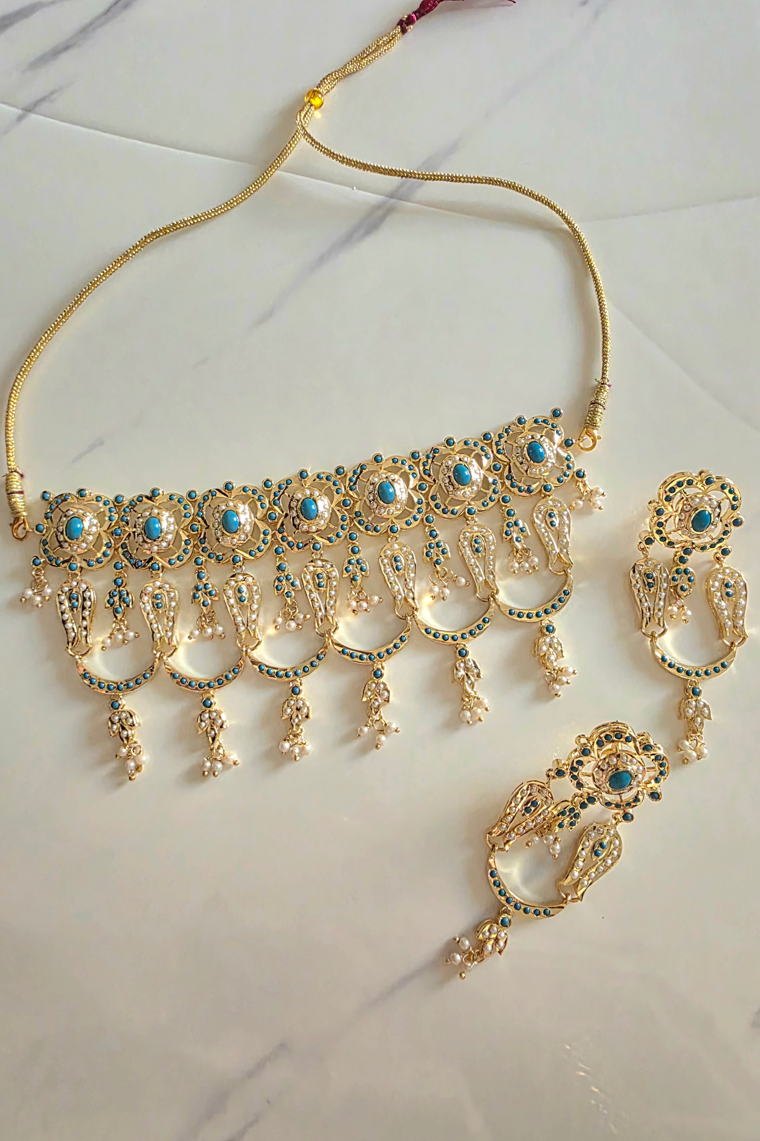 Firozé choker set