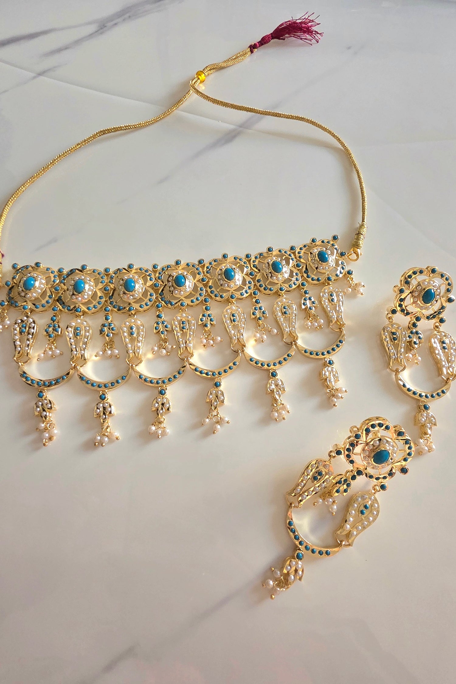 Firozé choker set